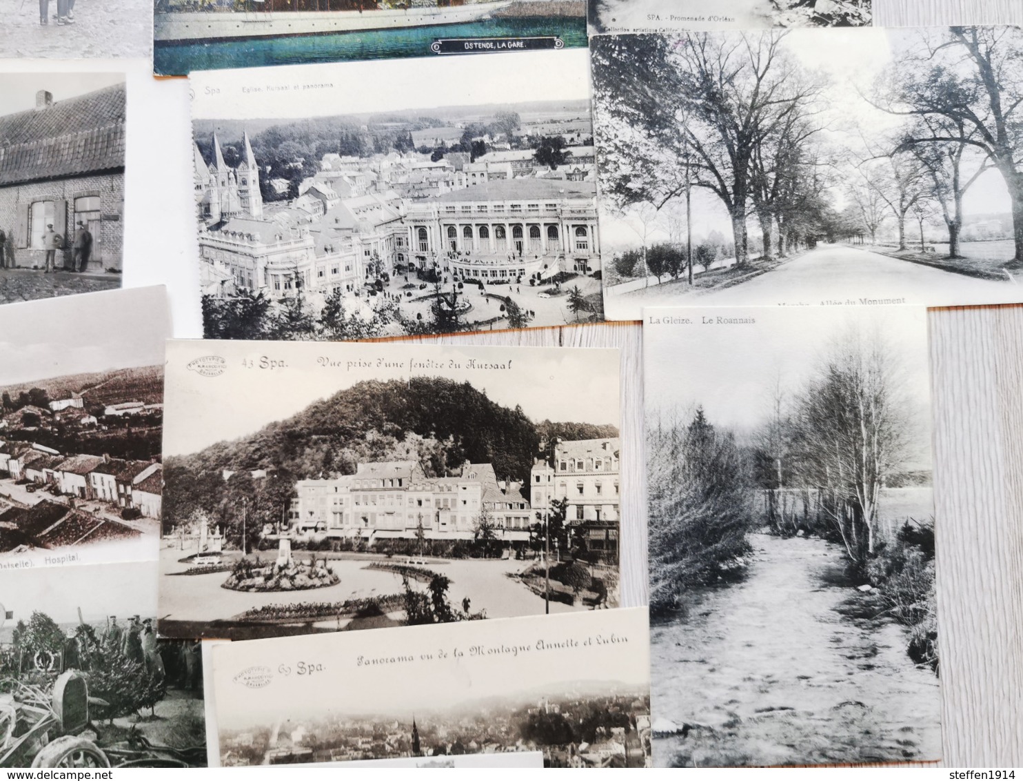 Belgien LOT Nachlass 78 Postkarten Fotokarten- Feldpost Flandern Spa Hollebeke Menen ....  (1914-1918)
