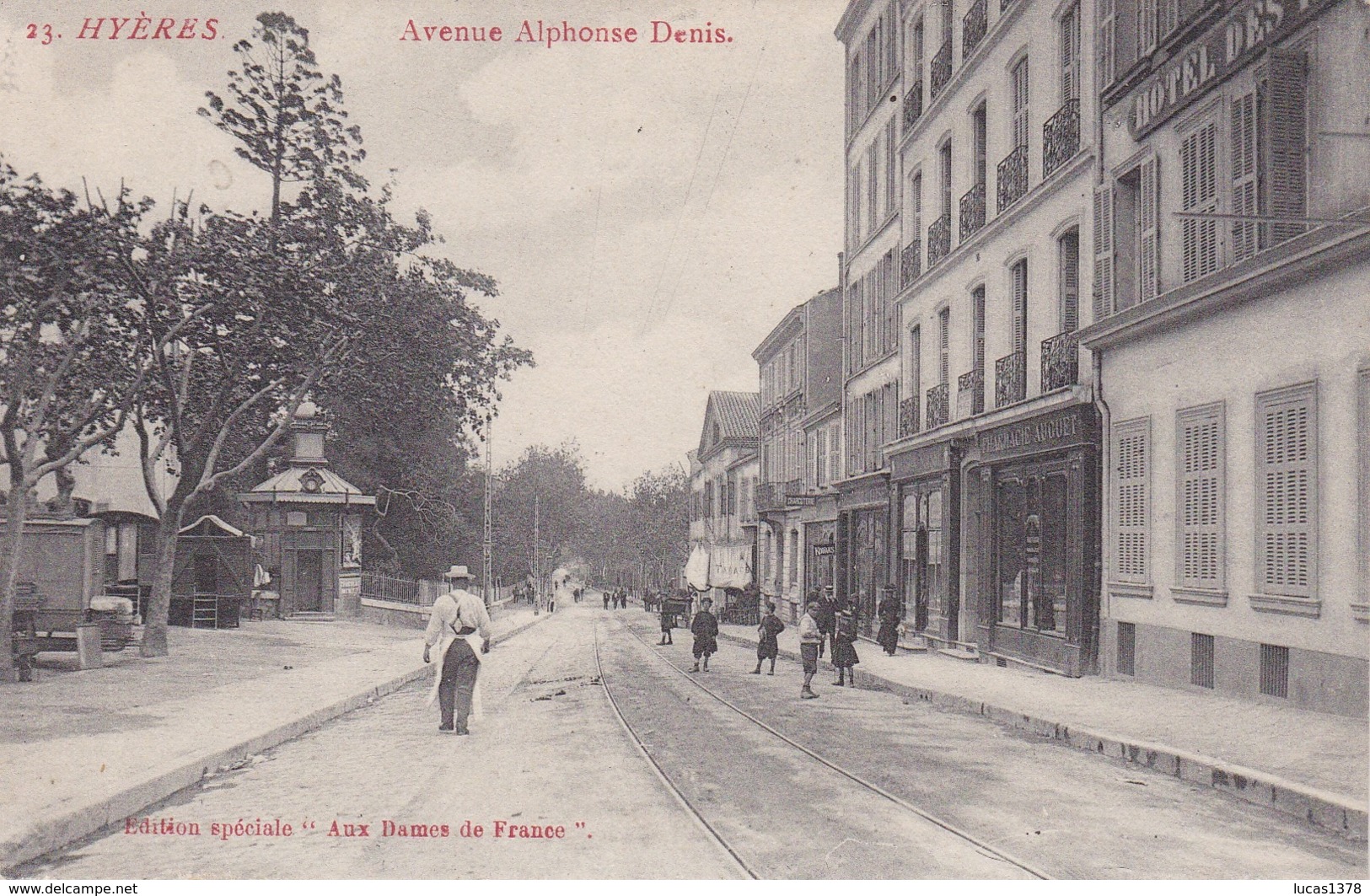 83 / HYERES / AVENUE ALPHONSE DENIS  / DAMES DE FRANCE  / JOLIE CARTE ANIMEE - Hyeres