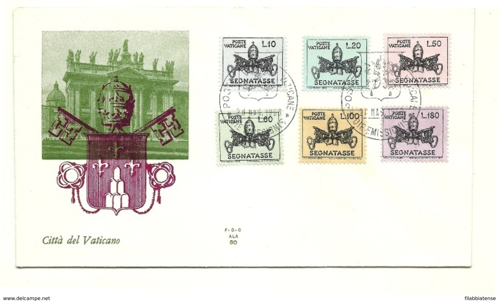 1968 - Vaticano S 25/30 Stemma Pontificio     FDC - Buste