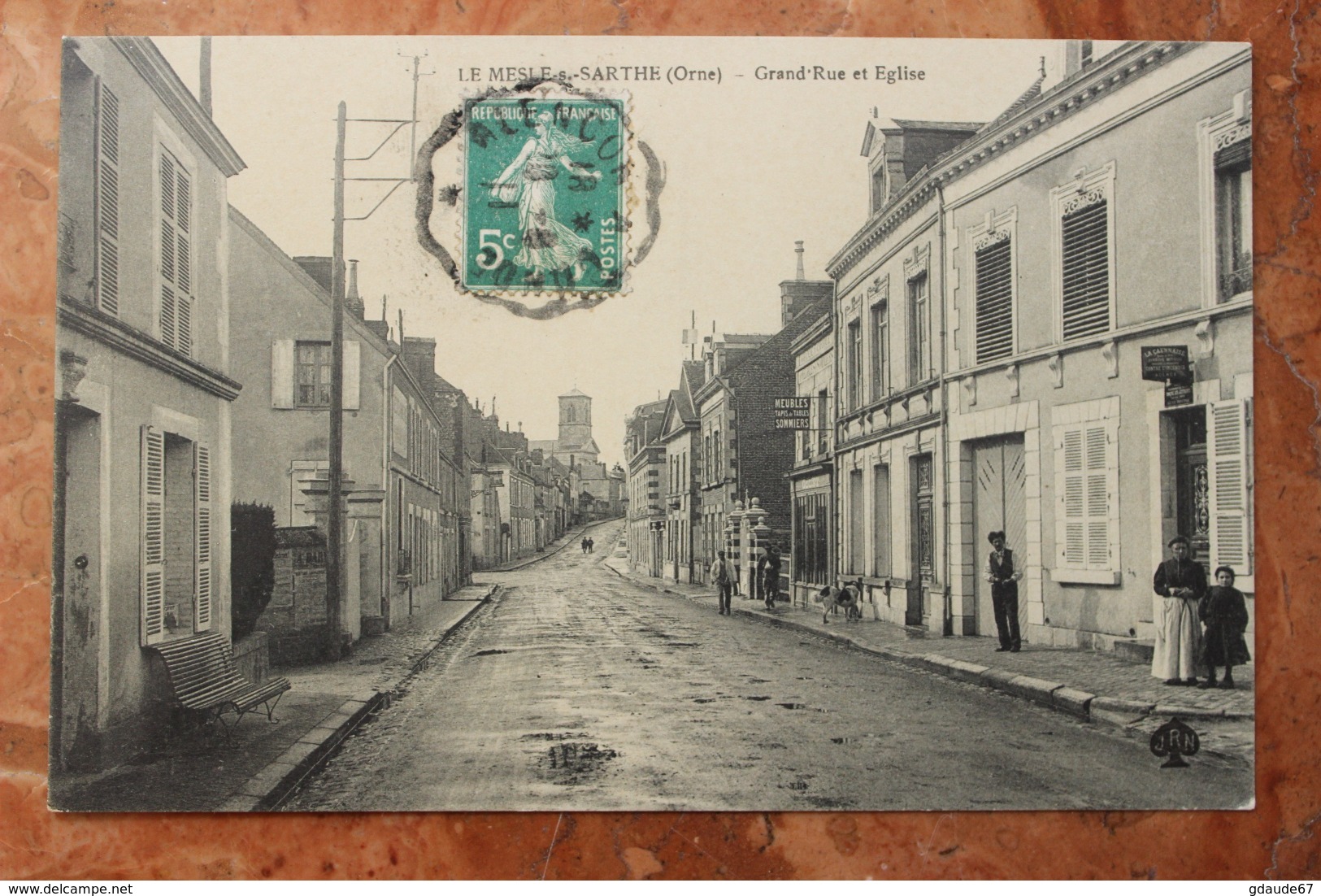 LE MELE SUR SARTHE (61) - GRAND'RUE ET EGLISE - Le Mêle-sur-Sarthe