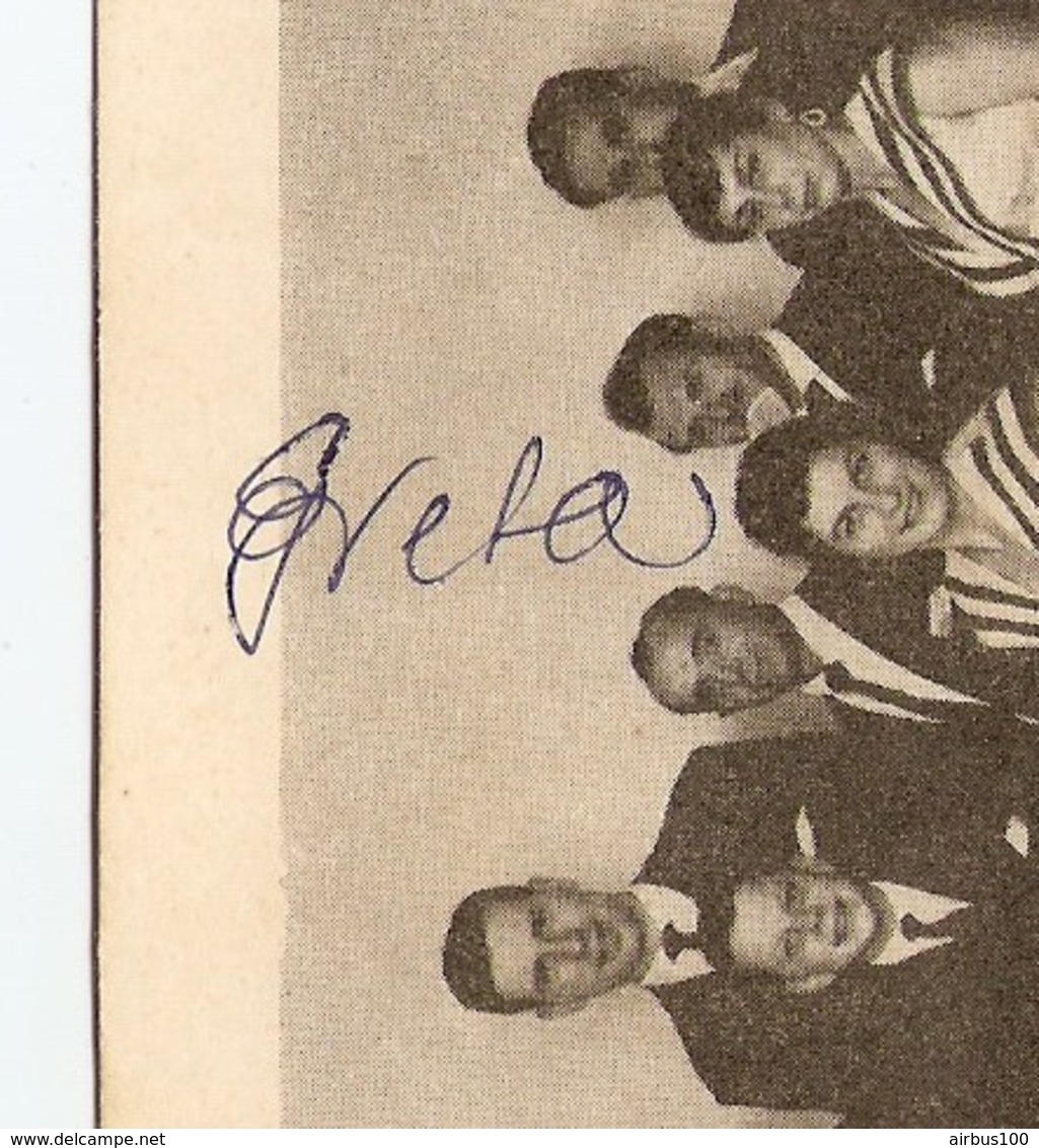 PHOTO LES TRABERS RENZ - AUTOGRAPHE " BRETA " - TROUPE D'ACROBATES & DANSEUSES - ANNEES 1950 - Autographs