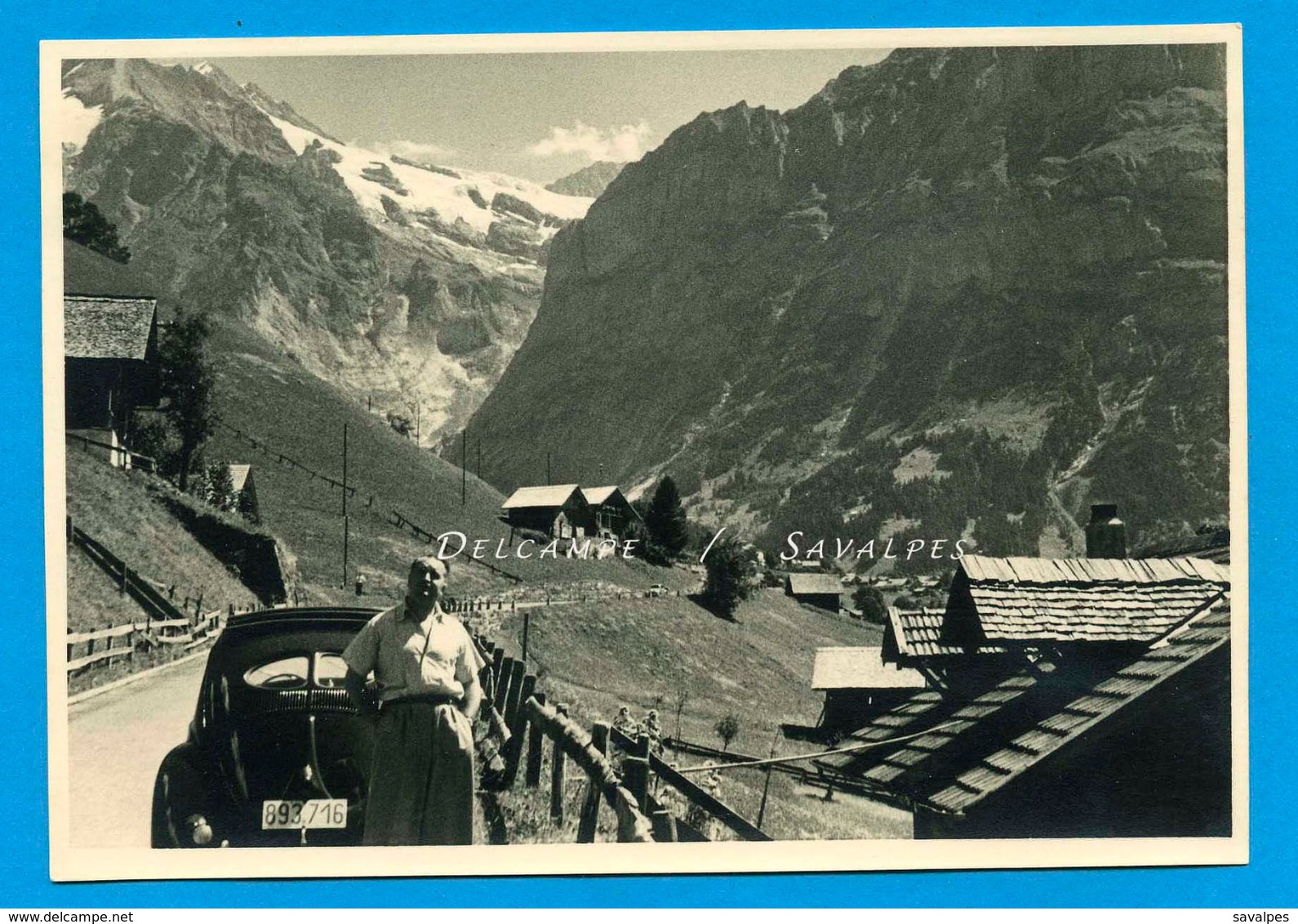 Suisse * Grindelwald Voiture VW Coccinelle - Photo Originale Vers 1960 - Lieux