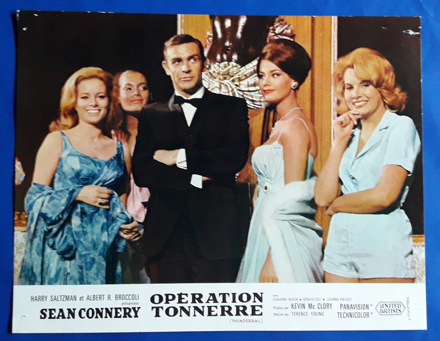 SEAN CONNERY Als JAMES BOND Im Kino-Film "THUNDERBALL" # Original Altes Kinoaushangfoto, Ca. 27 X 21 Cm # [19-425] - Photographs