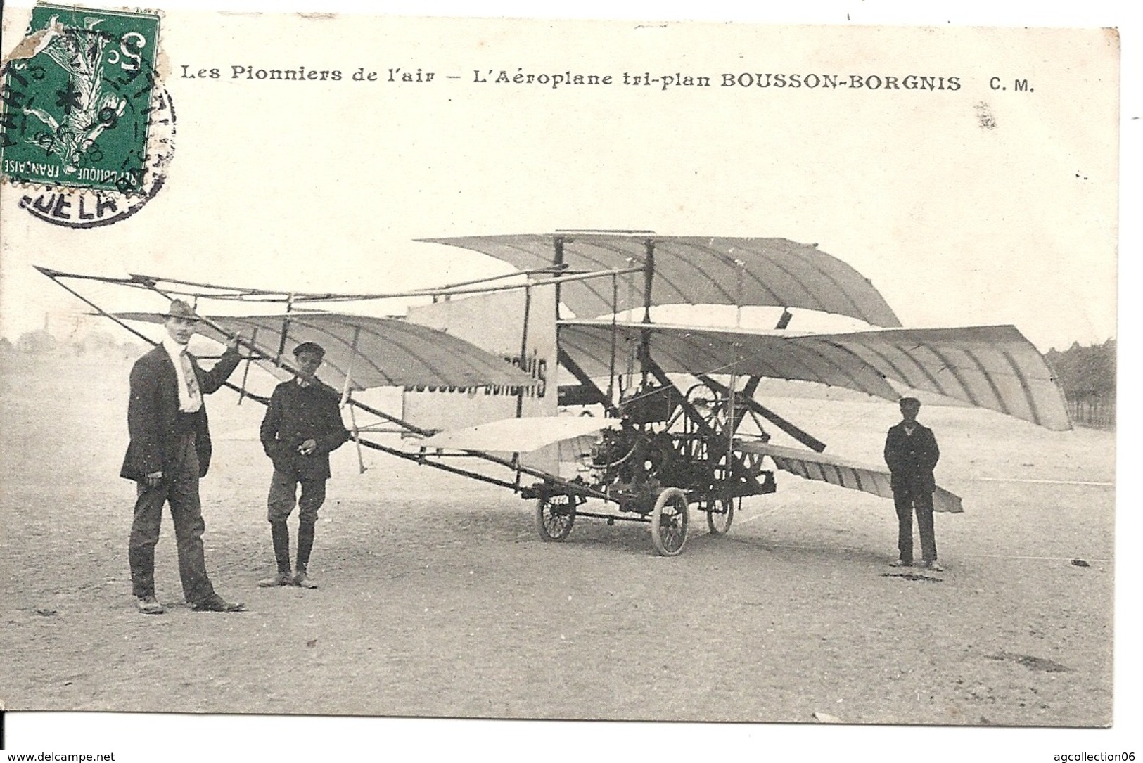 AEROPLANE TRI-PLAN BOUSSON-BORGNIS - ....-1914: Precursors