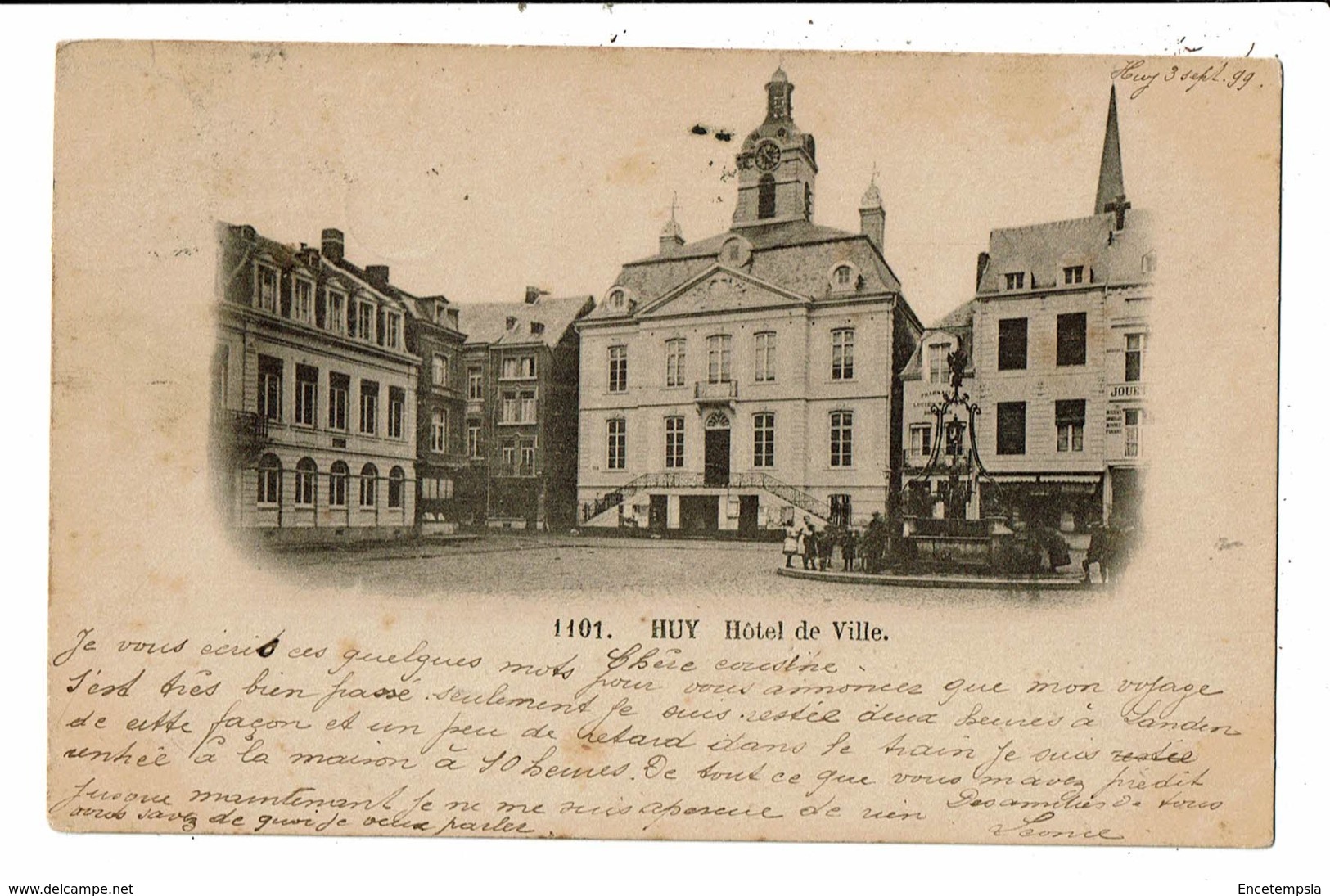 CPA-Carte Postale - Belgique - Huy- Hôtel De Ville En 1899 VM6102 - Huy