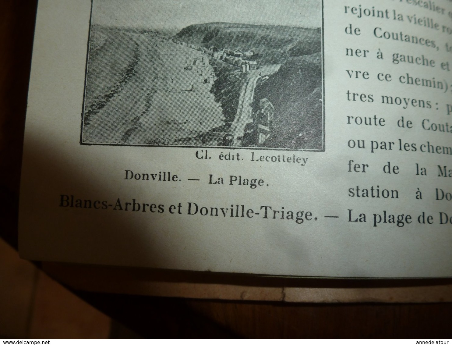 1920 ? GRANVILLE : rare guide du touriste,  édition L. Lecotteley , avec plan monumental de Granville