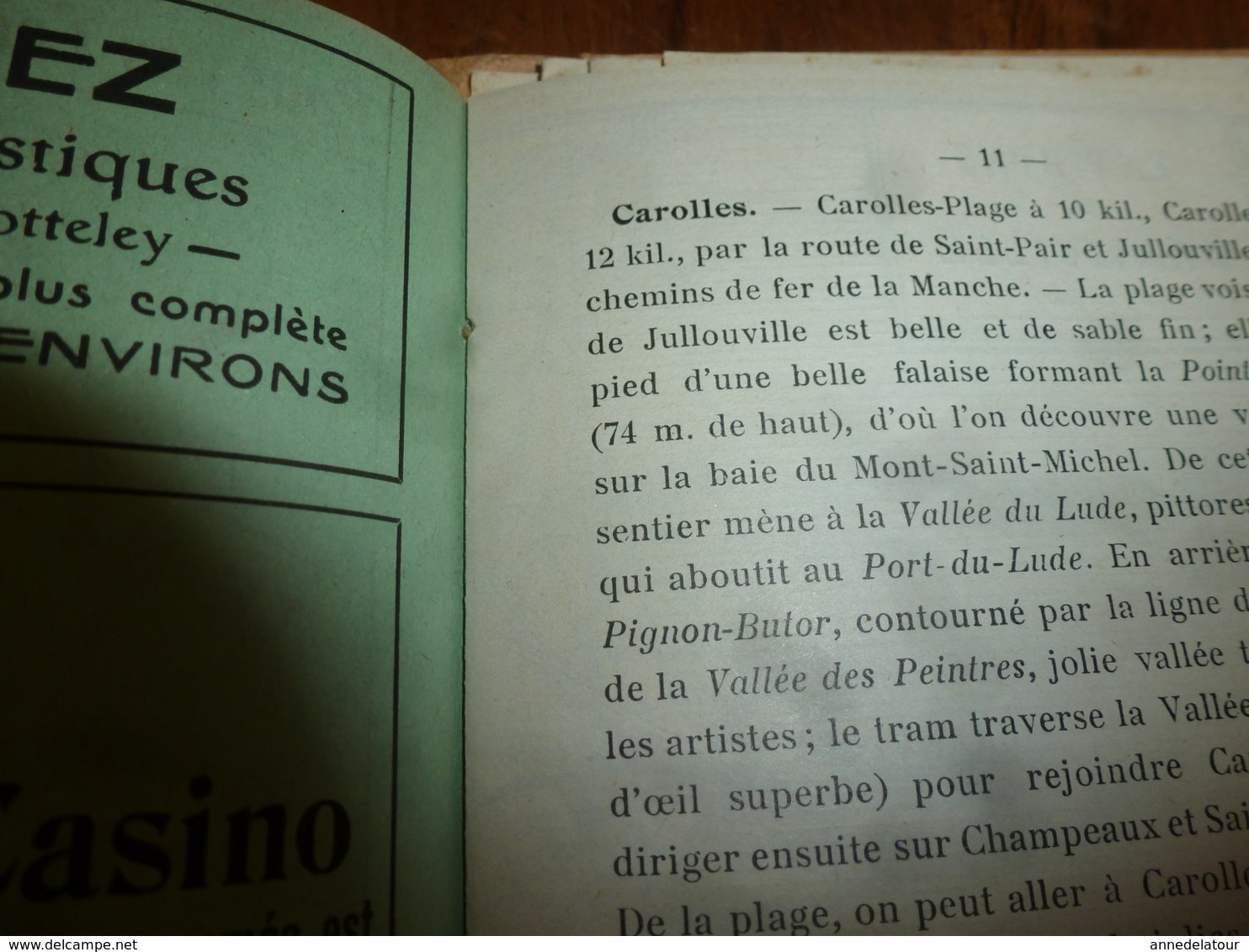 1920 ? GRANVILLE : rare guide du touriste,  édition L. Lecotteley , avec plan monumental de Granville