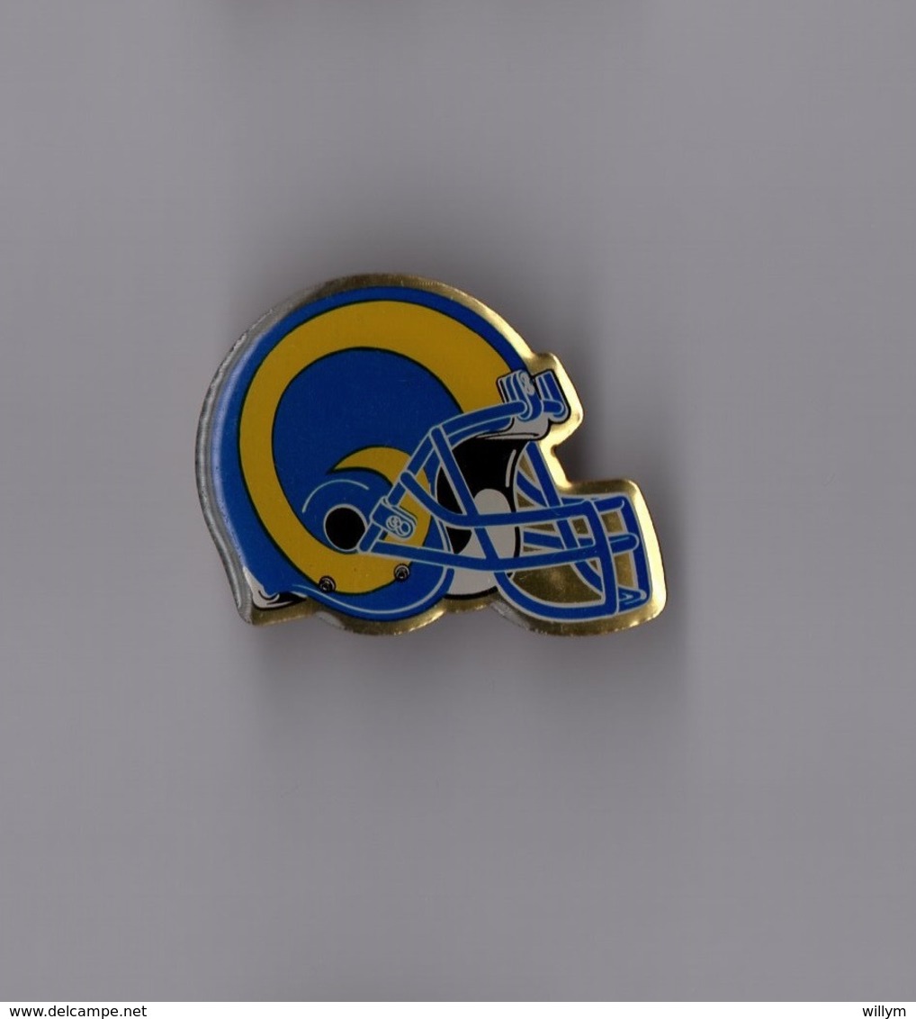 Pin's Football Américain / Casque (époxy) - Rams De Los Angeles (longueur: 3,1 Cm) - Autres & Non Classés