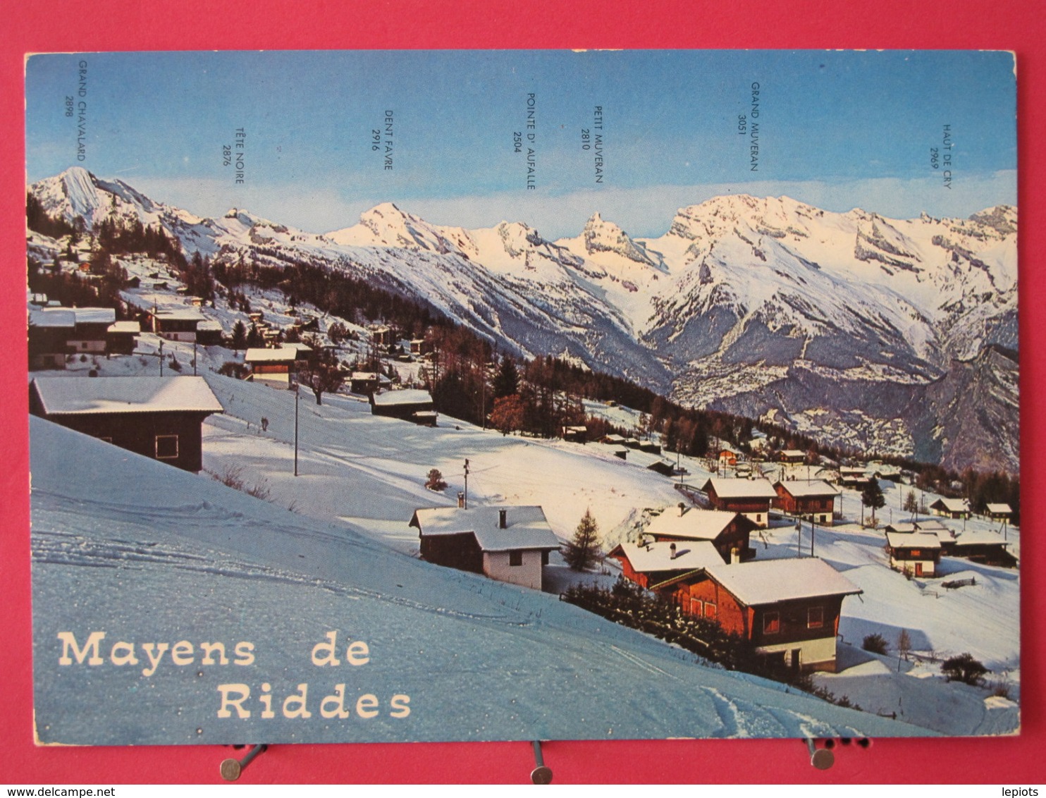 Visuel Pas Très Courant - Suisse - Les Mayens De Riddes - Scans Recto Verso - Riddes