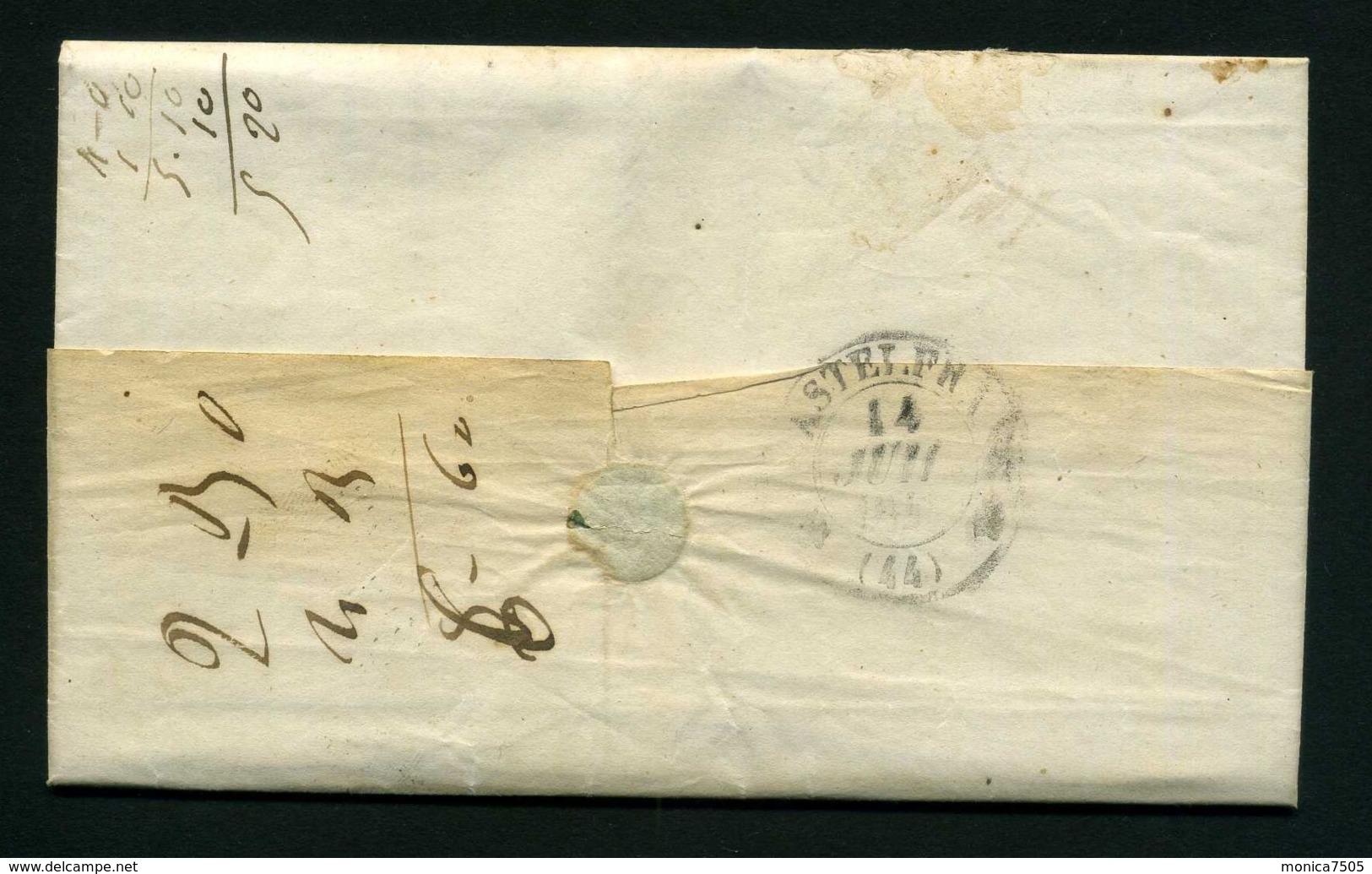 LETTRE  DE  CAHORS    DU  14  JUILLET  1845  POUR ALBAS - 1801-1848: Précurseurs XIX