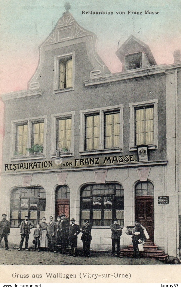 GRUSS AUS WALLINGEN RESTAURATION VON FRANZ MASSE-VITRY SUR ORNE-1910 - Autres & Non Classés