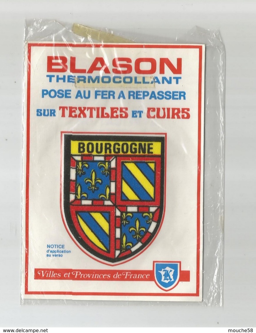 Bourgogne Blason Écusson  Tissu  THERMOCOLLANT - Ecussons Tissu