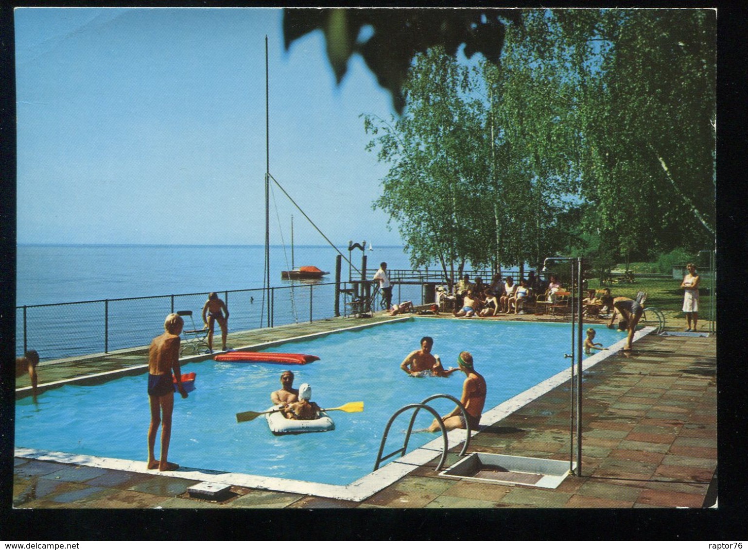 CPM Non écrite Suisse GORGIER Chez-le-Bart Plage Du Motel Bellerive Sur Le Lac De Neuchâtel - Gorgier