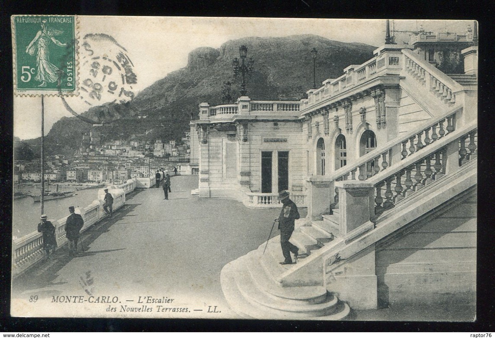 CPA Monaco MONTE CARLO L'Escalier Des Nouvelles Terrasses - Terrassen