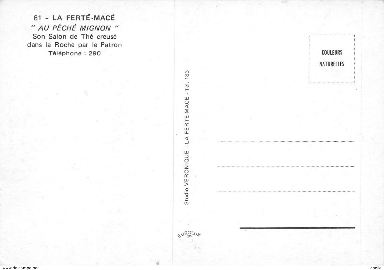 PIE.Z.VI.19-626 : LA FERTE-MACE. AU PECHE MIGNON. SALON DE THE. - La Ferte Mace