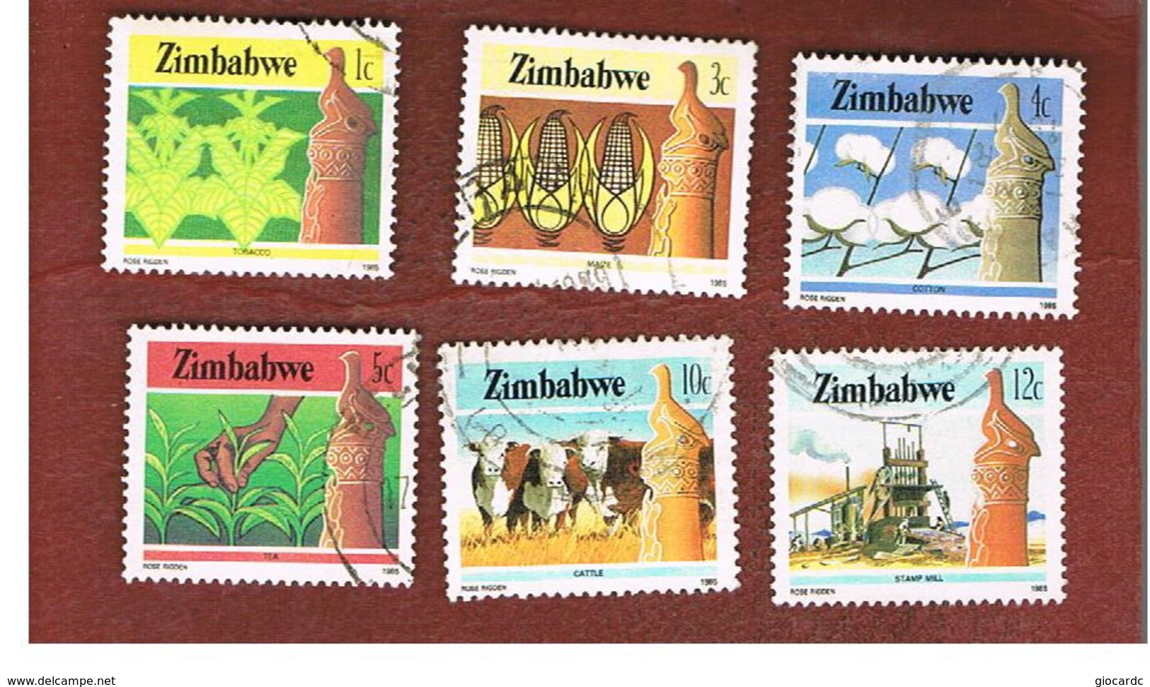 ZIMBABWE  -  SG 659 -  1985  NATIONAL RESOURCES  - USED ° - Zimbabwe (1980-...)