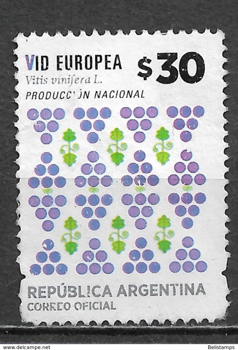 Argentina 2016. Scott #2791 (U) Fruit, Vitis Vinifera - Oblitérés