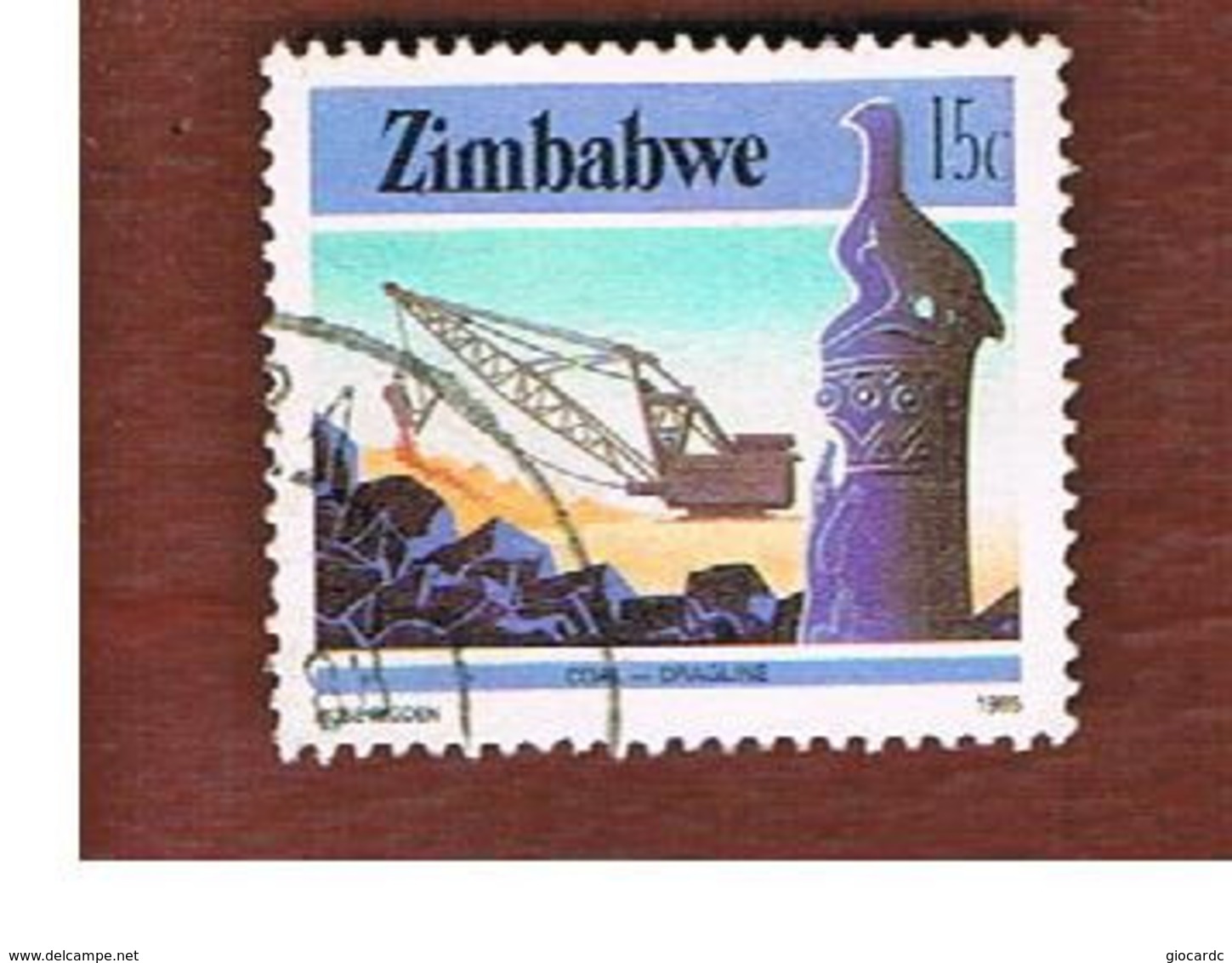 ZIMBABWE  -  SG 667 -  1985  COAL MINING - USED ° - Zimbabwe (1980-...)