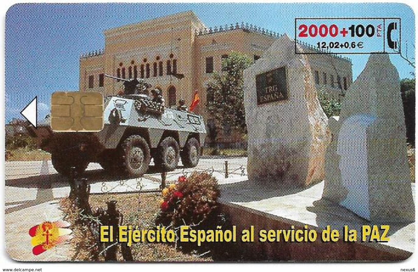 Spain - Telefónica - El Ejercito Espanol En Bosnia - CP-204 - 01.2001, 2.100ex, Used - Herdenkingsreclame