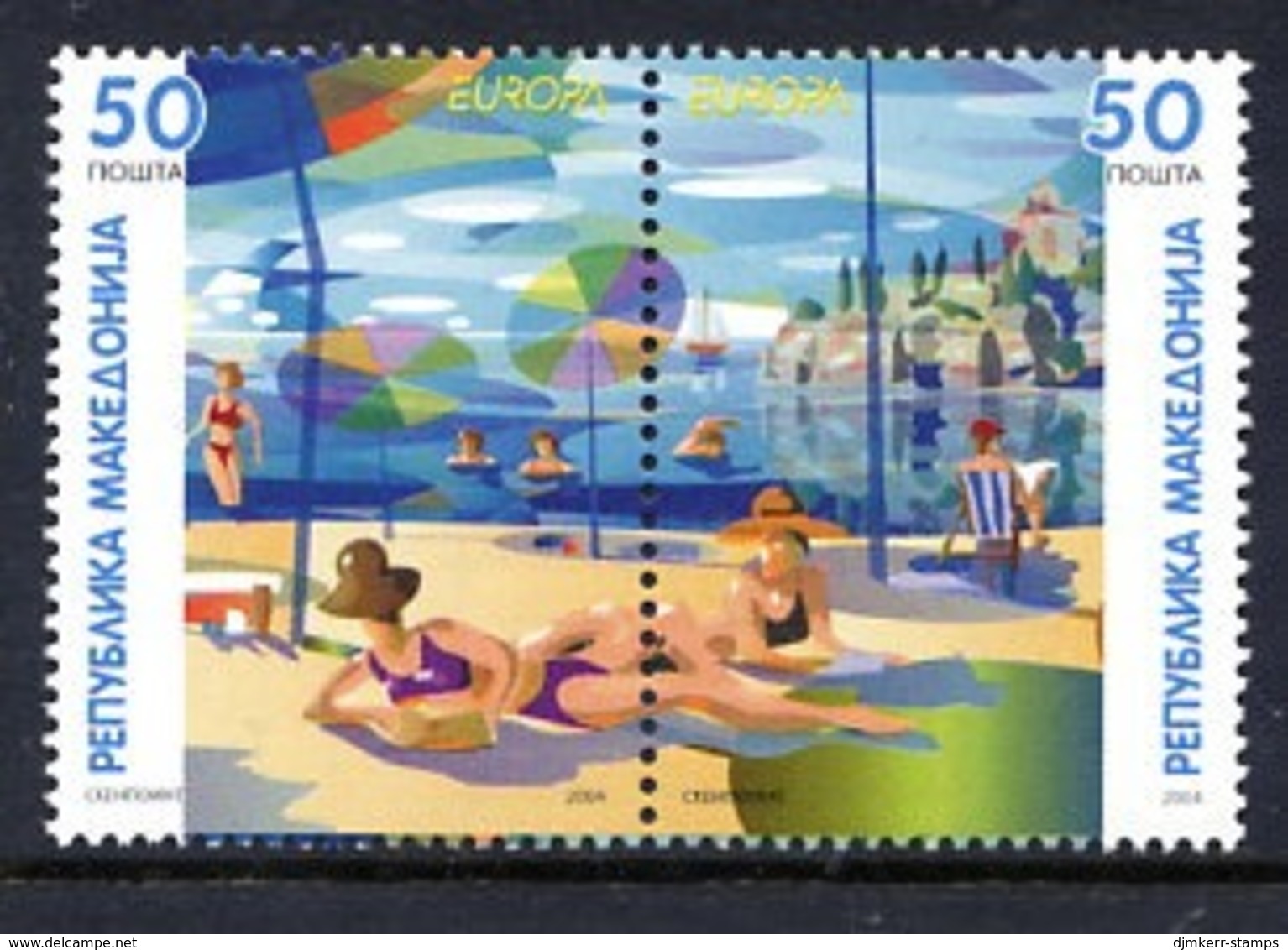 MACEDONIA 2004 Europa: Holidays  MNH / **.  Michel  317-18 - Macédoine Du Nord