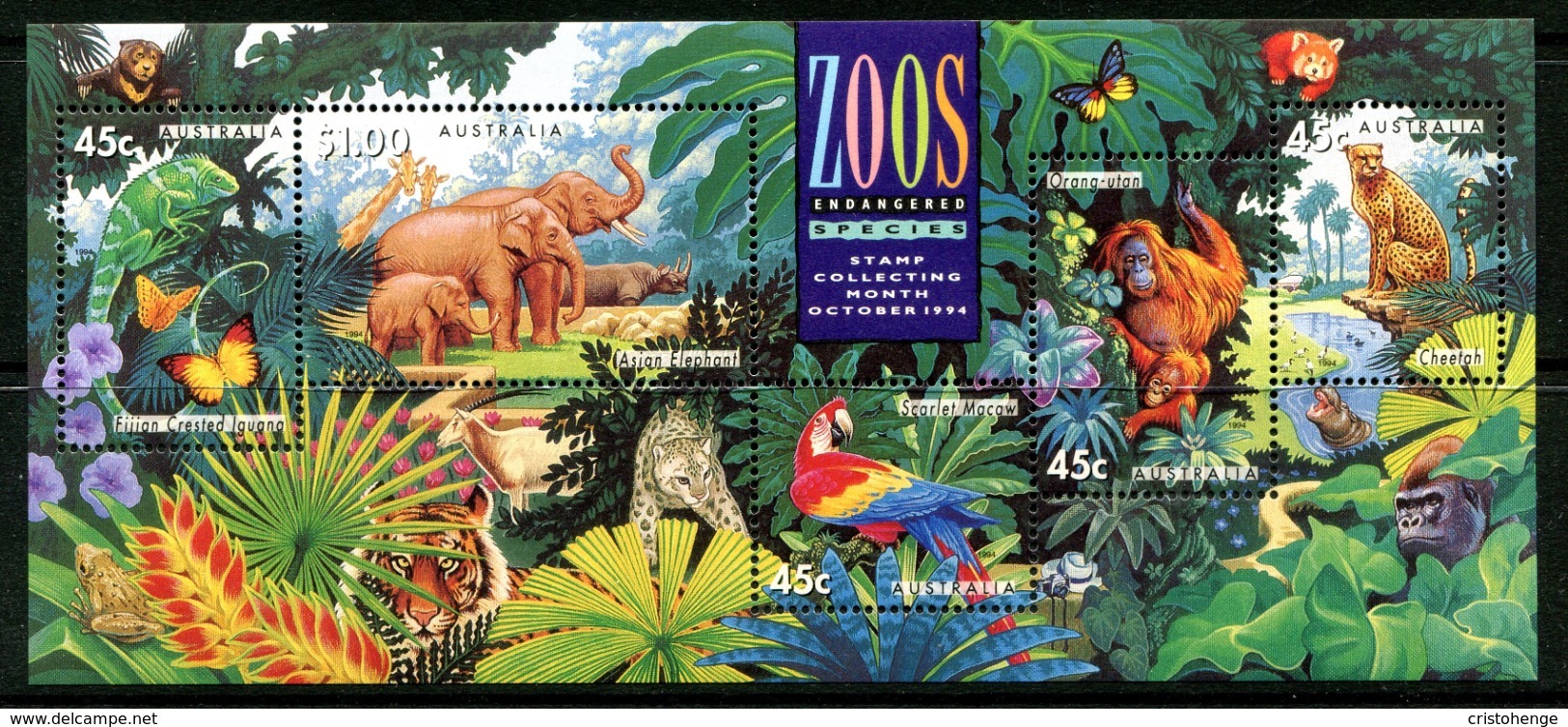 Australia 1994 Australian Zoo MS MNH (SG MS1484) - Nuovi