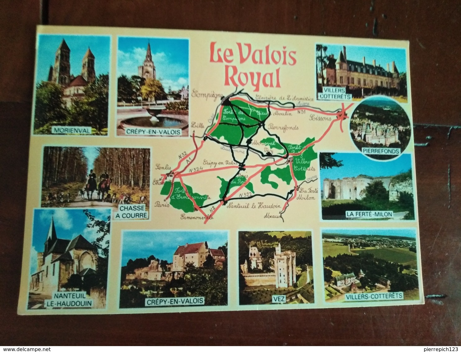 Le Valois Royal - Carte Géographique - Multivues - Picardie