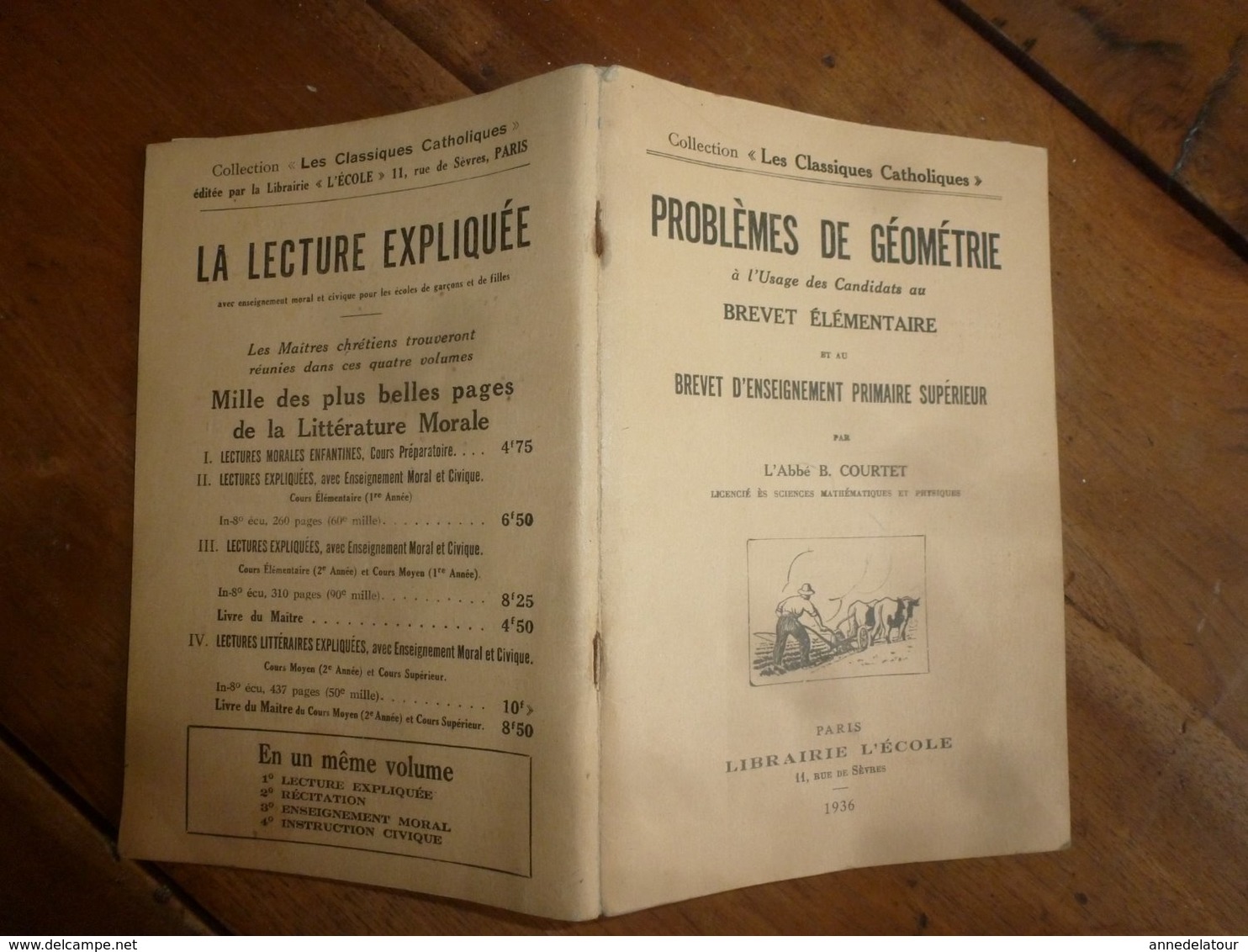 1936  PROBLEMES DE GEOMETRIE - 12-18 Jahre