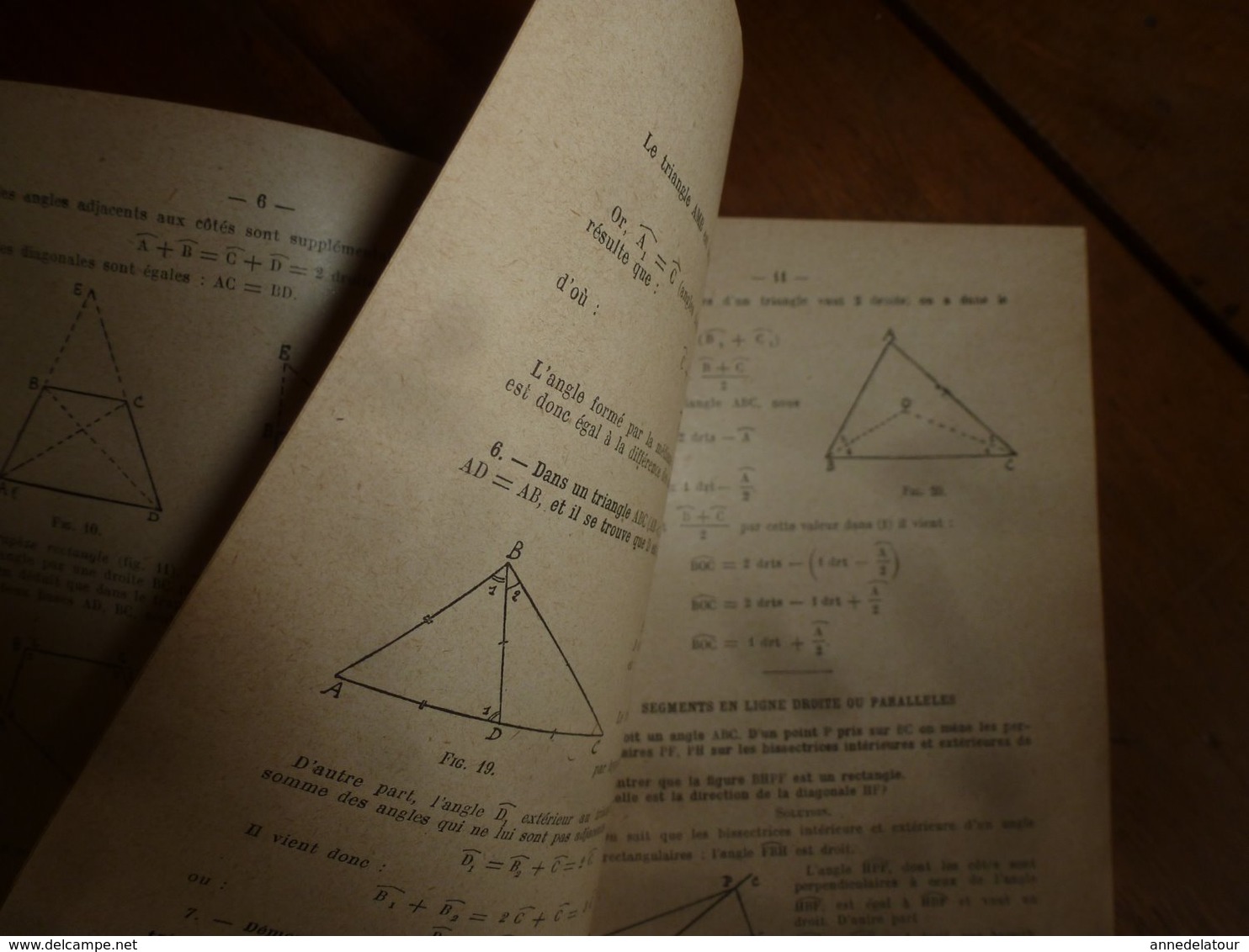 1936  PROBLEMES DE GEOMETRIE - 12-18 Ans