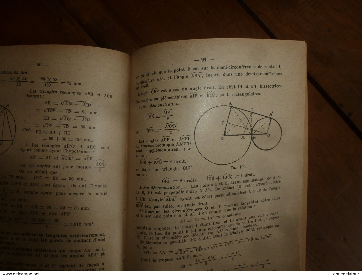 1936  PROBLEMES DE GEOMETRIE