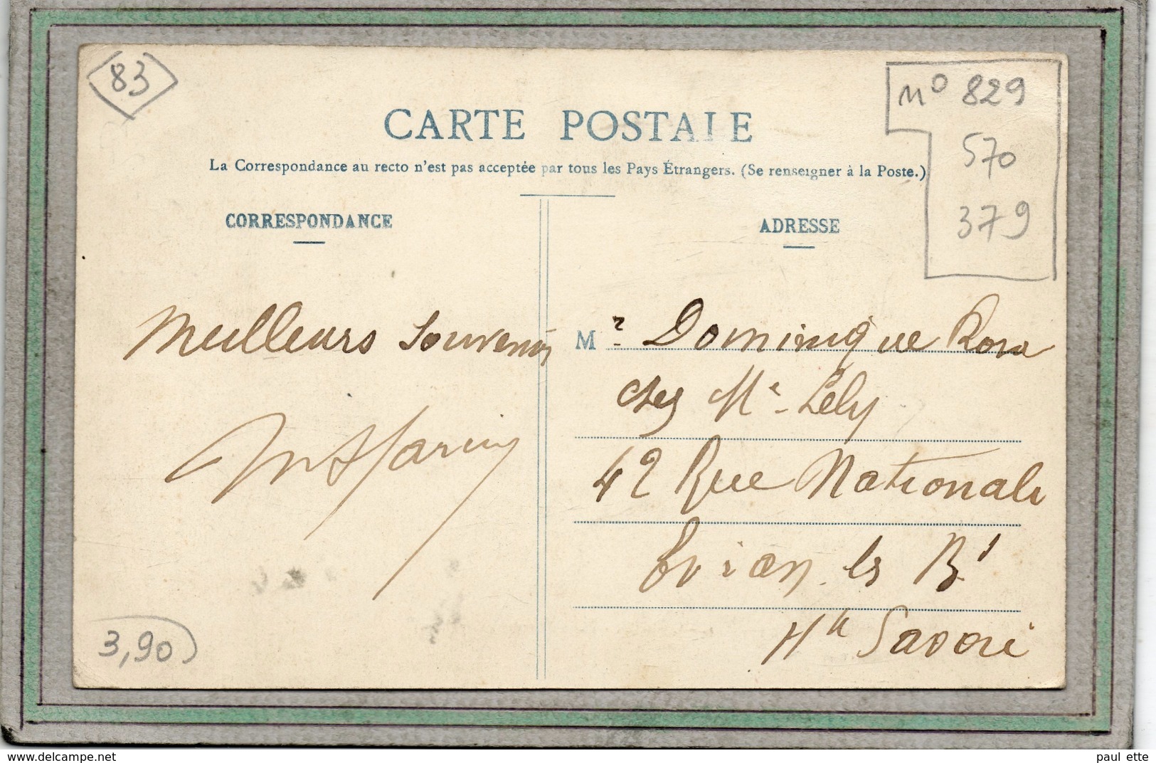 CPA - CARCES (83) - Aspect De La Place Marceau( Capelette ) En 1906 - Carte Colorisée - Carces