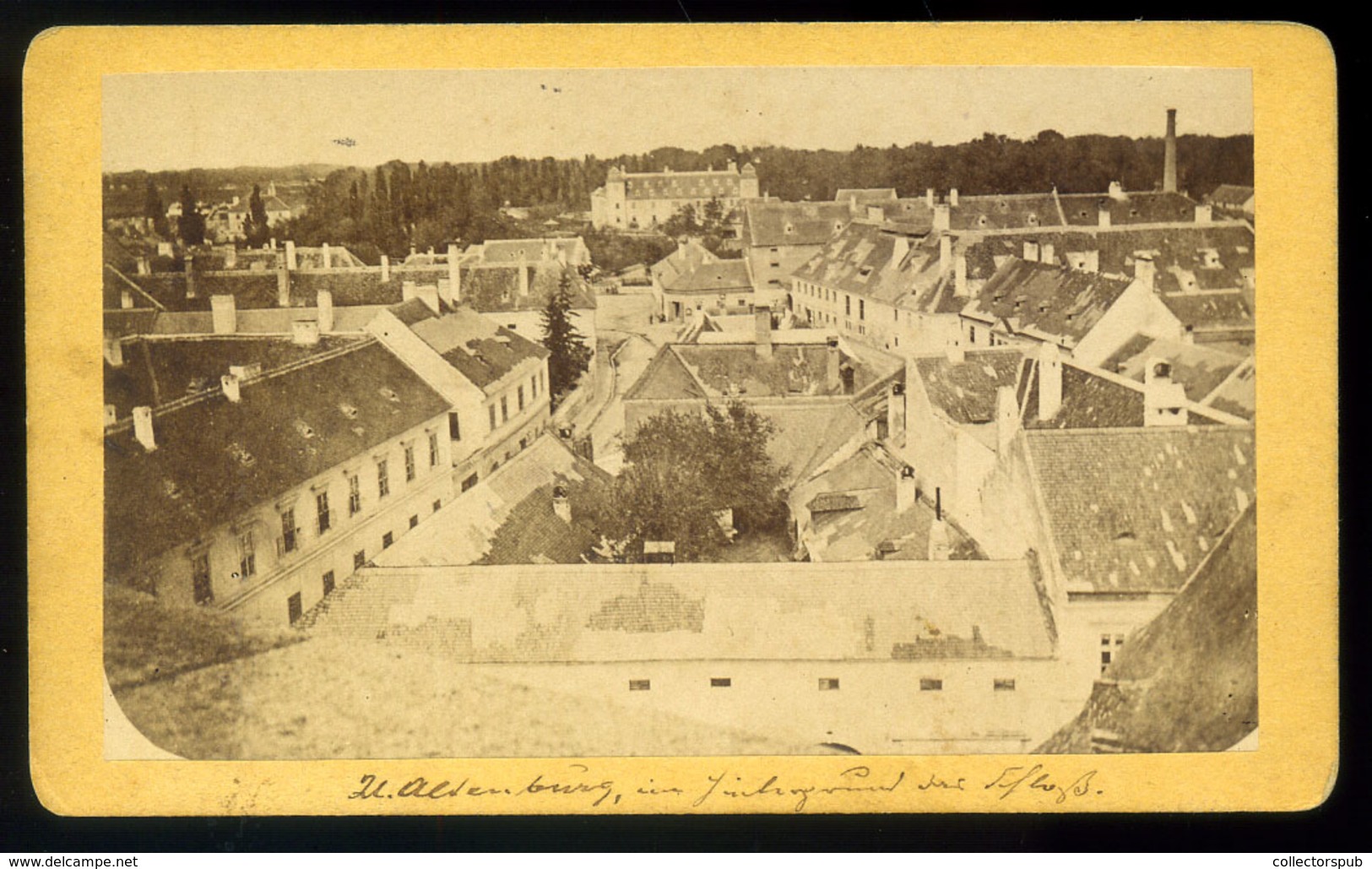 MAGYARÓVÁR 1880. Cca. Skopall : Magyaróvár Látkép, Visit Kártya Méretű Fotó  /  Skopall: MAgyaróvár City View Visit Phot - Altri & Non Classificati