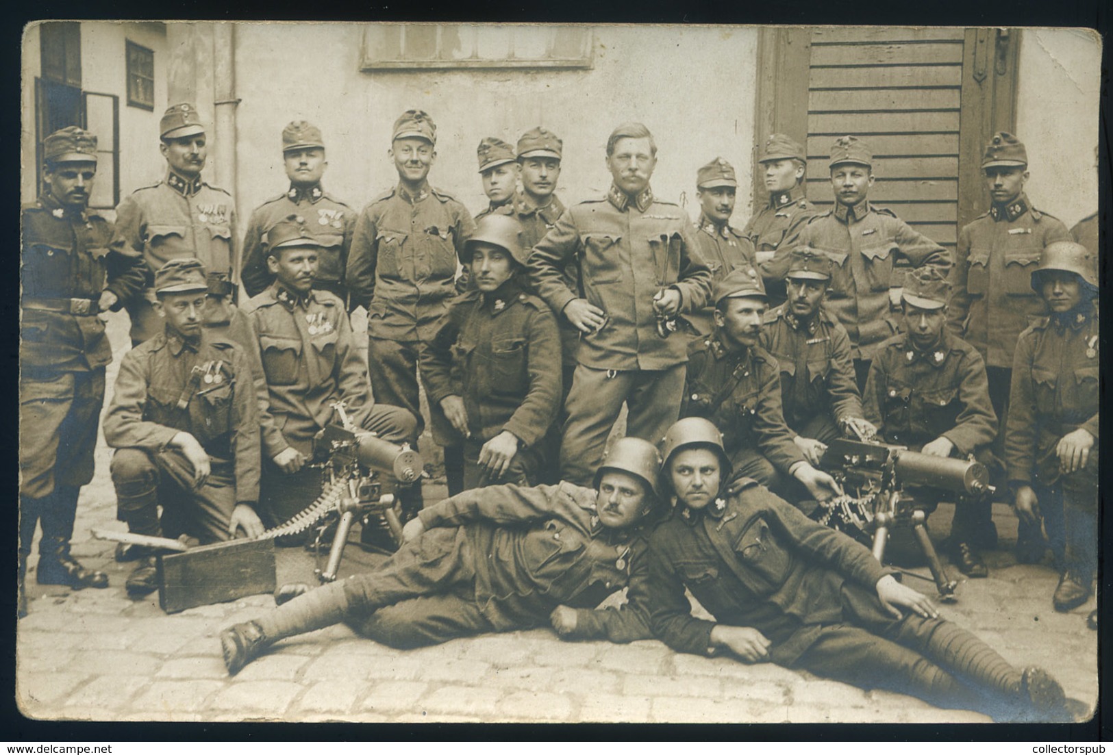 I. VH 1917. Katonák, Fotós Képeslap  /  WW I. 1917 Soldiers , Photo Vintage Pic. P.card - Hungría