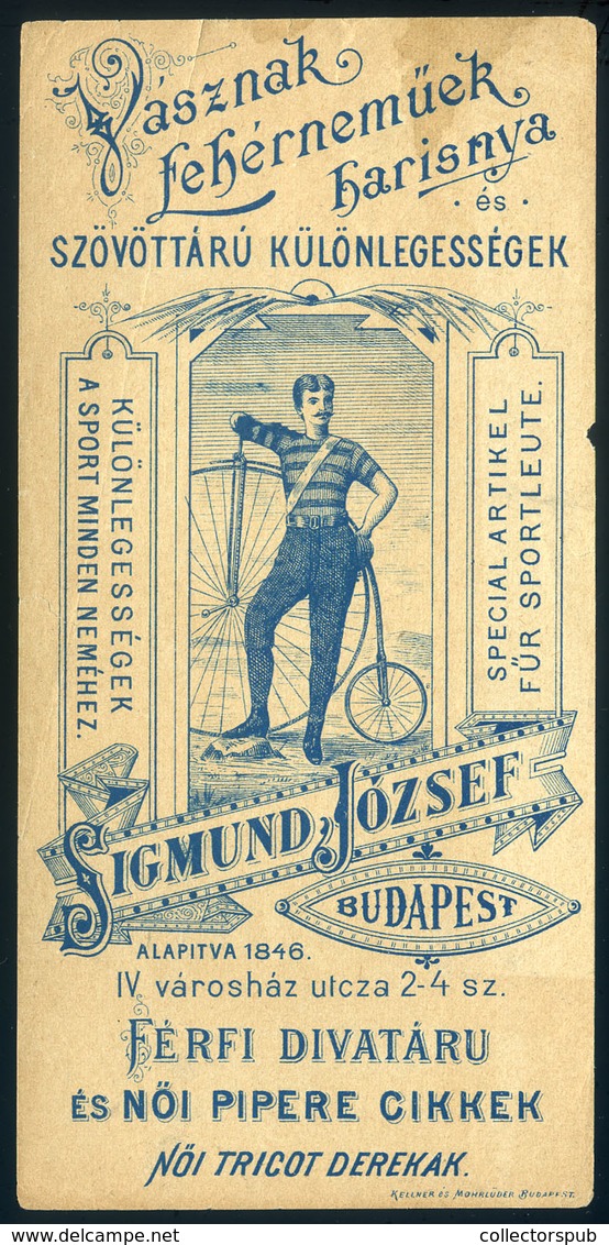 SZÁMOLÓ CÉDULA  Régi Reklám Grafika , Sigmund József  /  BAR TAB Vintage Adv. Graphics József Sigmund - Reclame