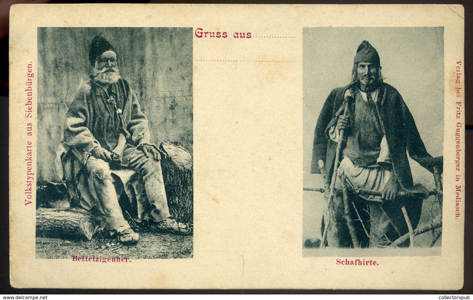 ERDÉLY 1905. Ca. Típusok, Cigányok Régi Képeslap  /  TRANSYLVANIA Types Gypsies Vintage Pic. P.card - Hongrie
