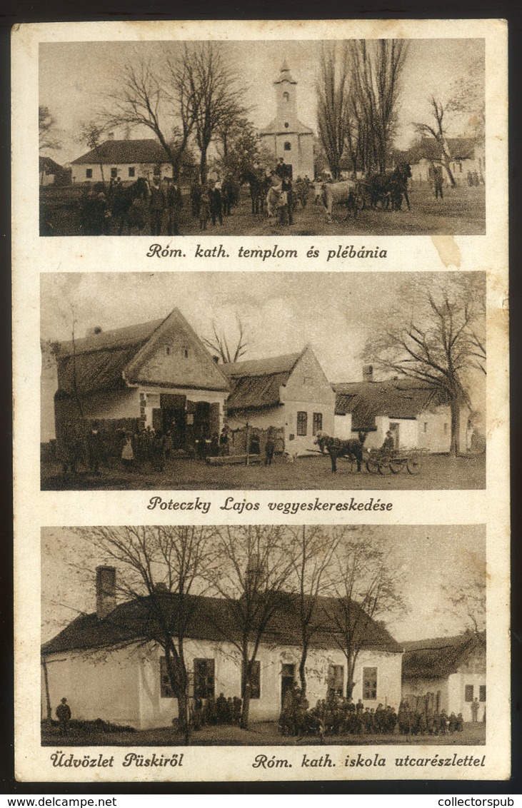 PÜSKI Régi Képeslap  /  Vintage Pic. P.card - Hongarije
