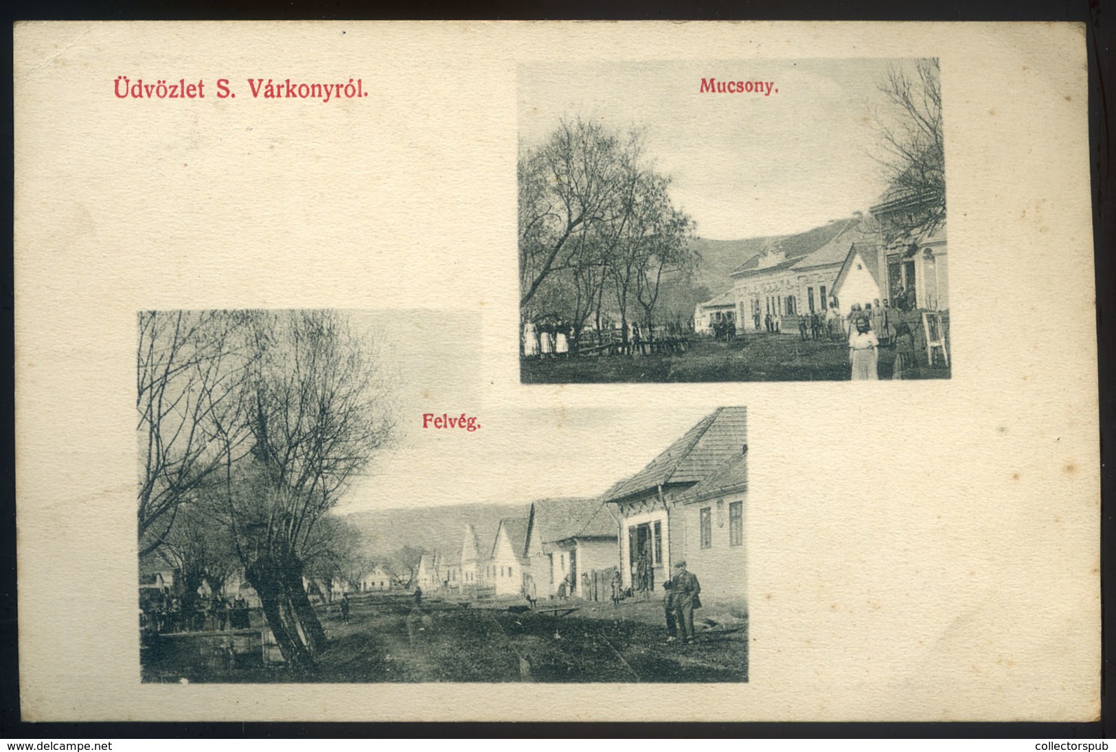SAJÓVÁRKONY Mucsony Felvég  Régi Képeslap  /  Vintage Pic. P.card - Hongrie