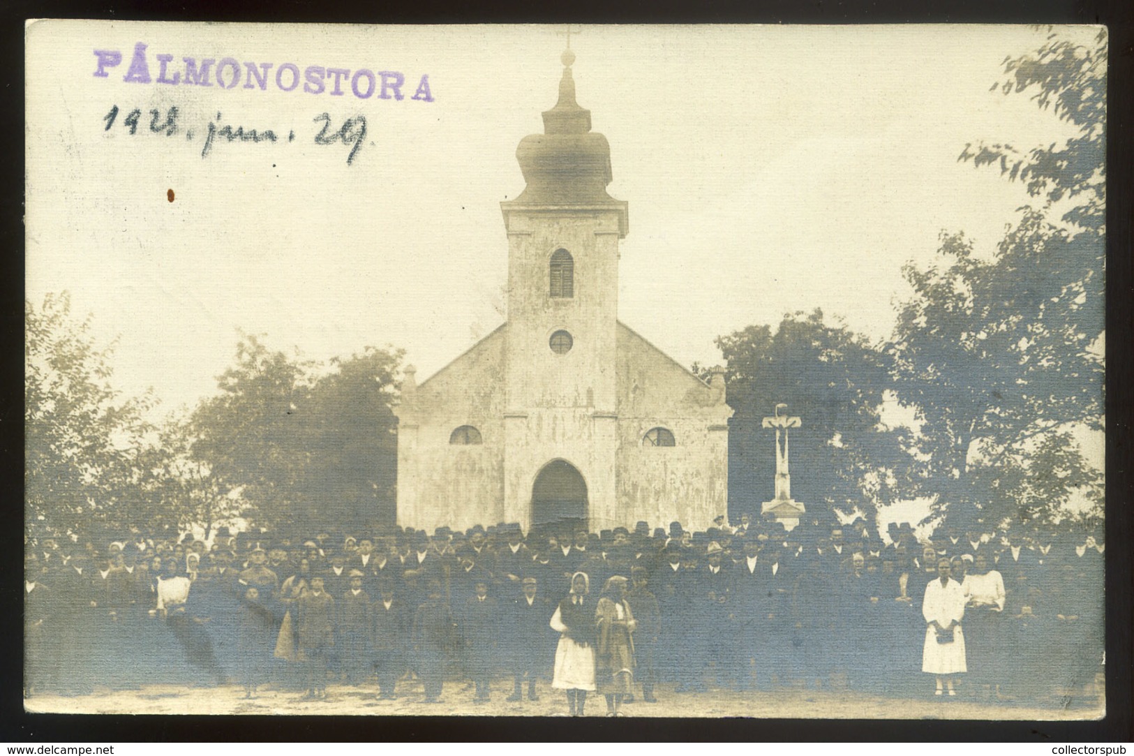 PÁLMONOSTORA 1928. Ünnepség, Fotós Képeslap  /  Festivity Photo Vintage Pic. P.card - Hungary