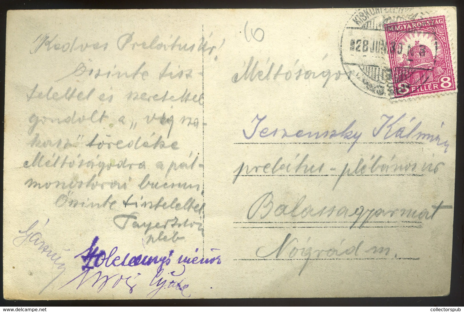 PÁLMONOSTORA 1928. Ünnepség, Fotós Képeslap  /  Festivity Photo Vintage Pic. P.card - Hongarije