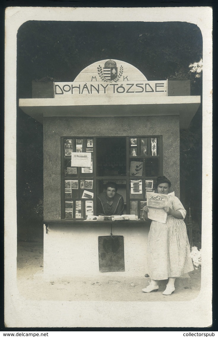 1910. Ca. Dohánytőzsde, érdekes , Fotós Képeslap  /  Tabacco Trade Interesting Photo Vintage Pic. P.card - Other & Unclassified