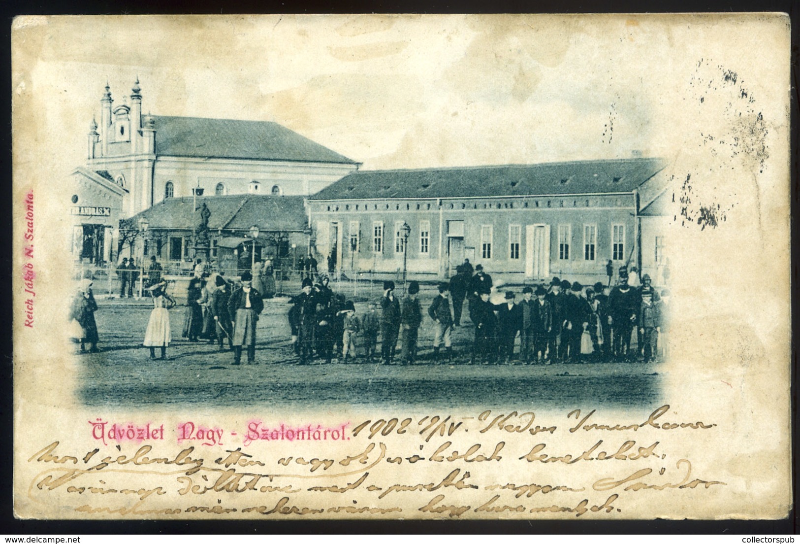 NAGYSZALONTA 1902. Régi Képeslap (csak Foltos, Nem ázott)  /  Vintage Pic. P.card (stained But Not Soaked) - Hongarije