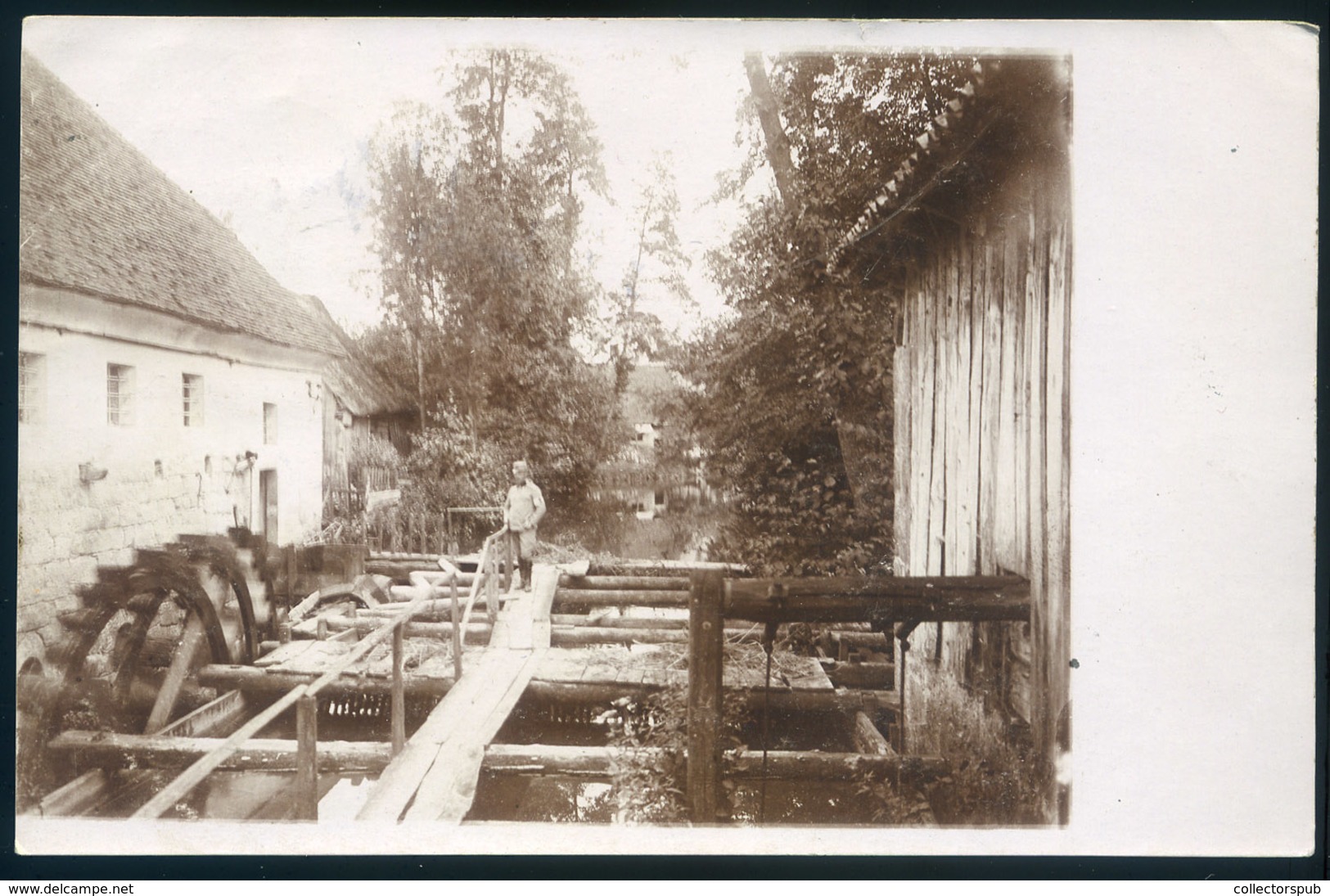 AUSZTRIA Zirknitz,  Vízi Malom Fotós Képeslap  /  AUSTRIA Zirknitz Water Mill Photo Vintage Pic. P.card - Andere & Zonder Classificatie