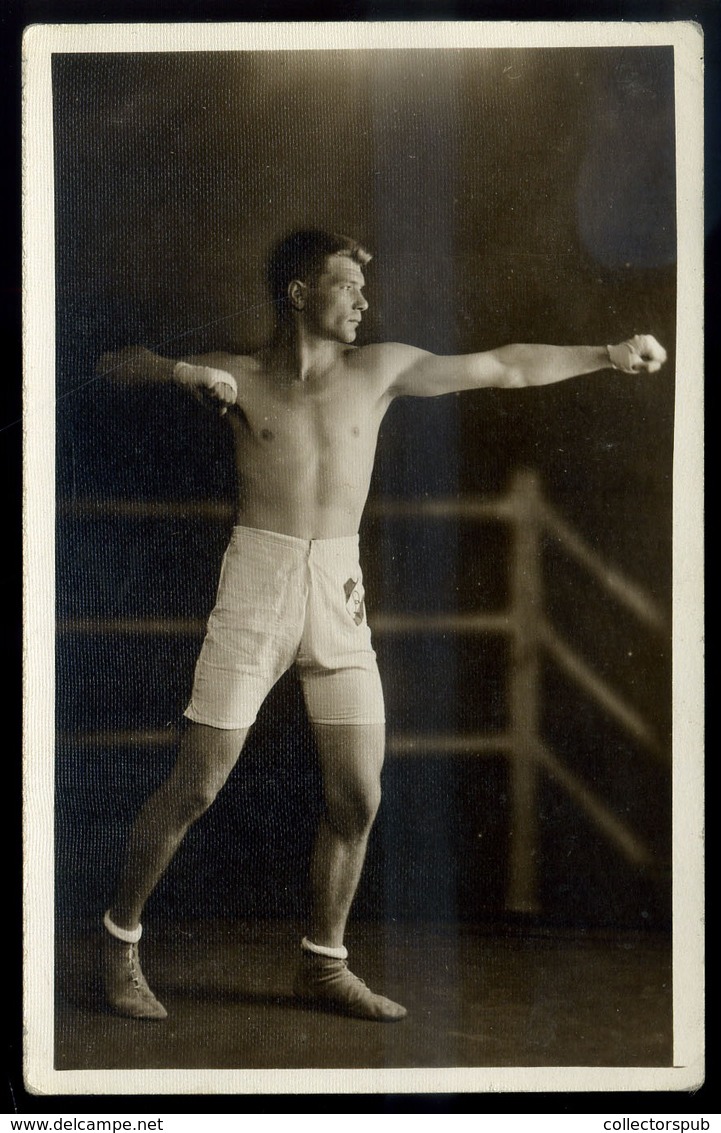 SPORT ökölvívás , Ökölvívó ,   Fotós Képeslap   /  SPORT Boxing Photo Vintage Pic. P.card - Hongrie