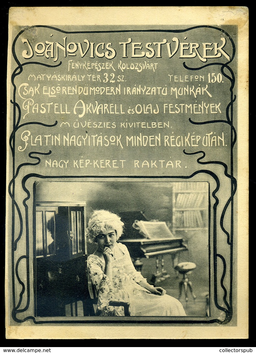 KOLOZSVÁR Vásártér 1887-ben, Régi Képek Után Joánovics Testvérektől. Hátoldalán Fotó Műterem Reklámja - Unclassified