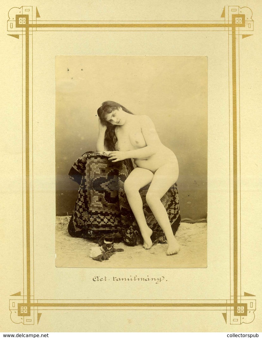1880-90. Ca. Akt Tanulmány, Fotó  , Képméret 14*10cm - Other & Unclassified