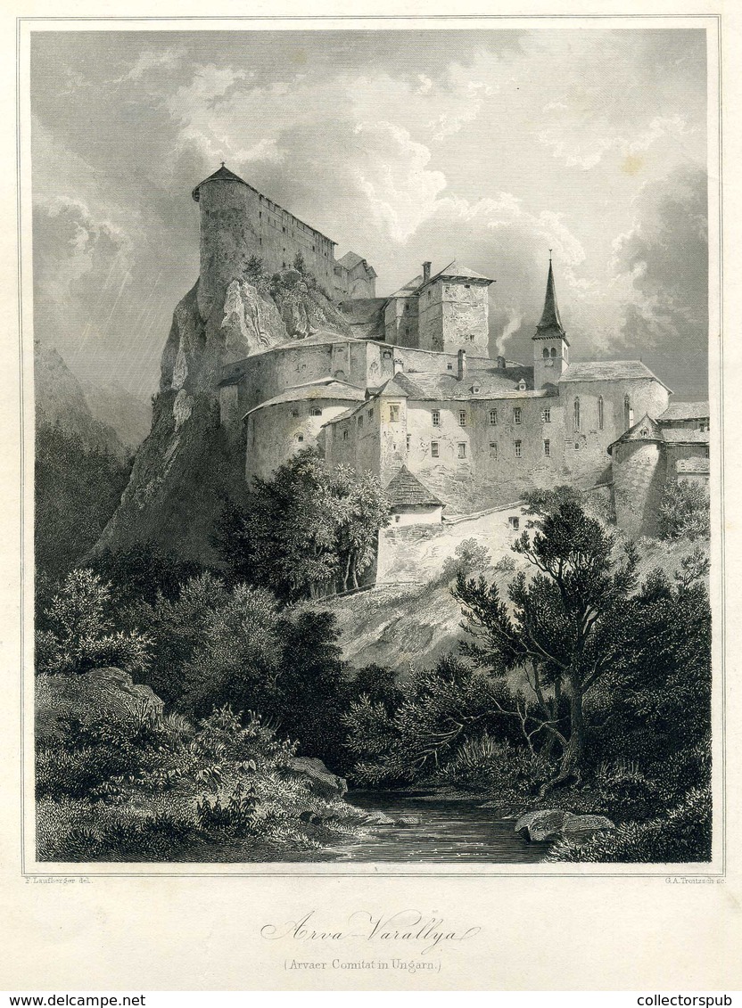 ÁRVAVÁRALJA XIX Sz. Vége, Acél Metszet , Képméret 22*17. Cm , Rajz : Laufberger - Prints & Engravings