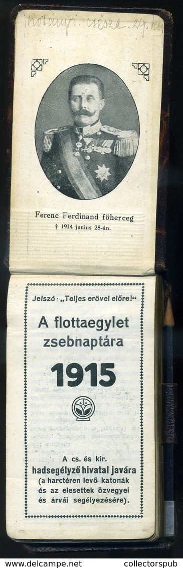 FLOTTAEGYLET 1915. Zsebnaptár, Sok Illusztrációval, Adatokkal , Használatlan, Szép! - Non Classés
