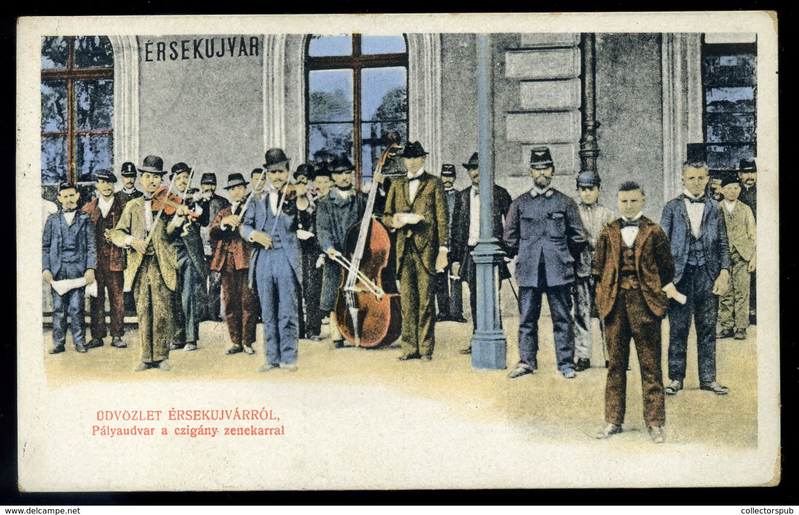 ÉRSEKÚJVÁR 1908. Pályaudvar, Képeslap  /  Train Station Vintage Pic. P.card - Hongrie