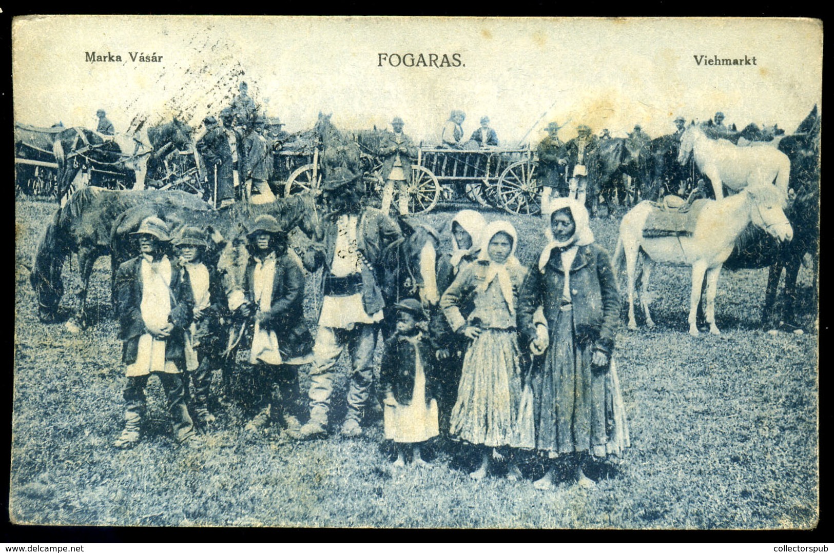 FOGARAS 1915. Ca. Vásár  Régi Képeslap  /  Fair Carpathean Ruthenia - Hungary