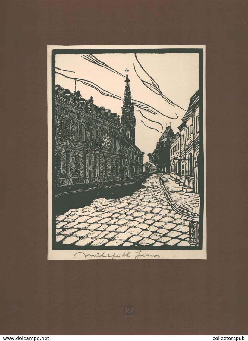 Műhlfeith János: 1920. Budapest , Aláírt Fametszet  23*18 Cm - Unclassified