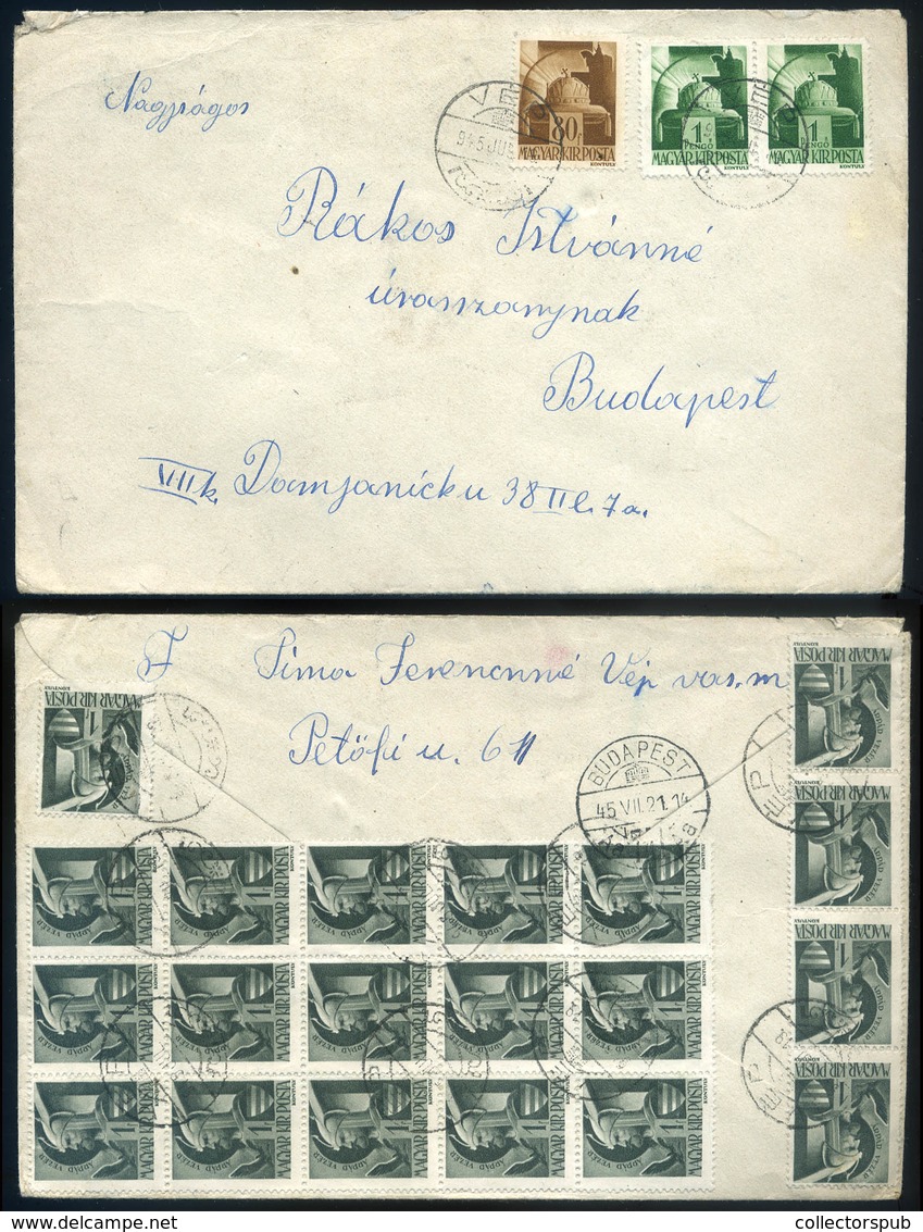 VÉP 1945. 06. Levél 23 Db Bélyeggel Budapestre Küldve - Covers & Documents